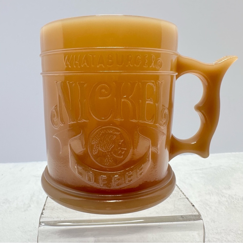 Vintage 1983 Whataburger Promotional Nickel Coffee Mug